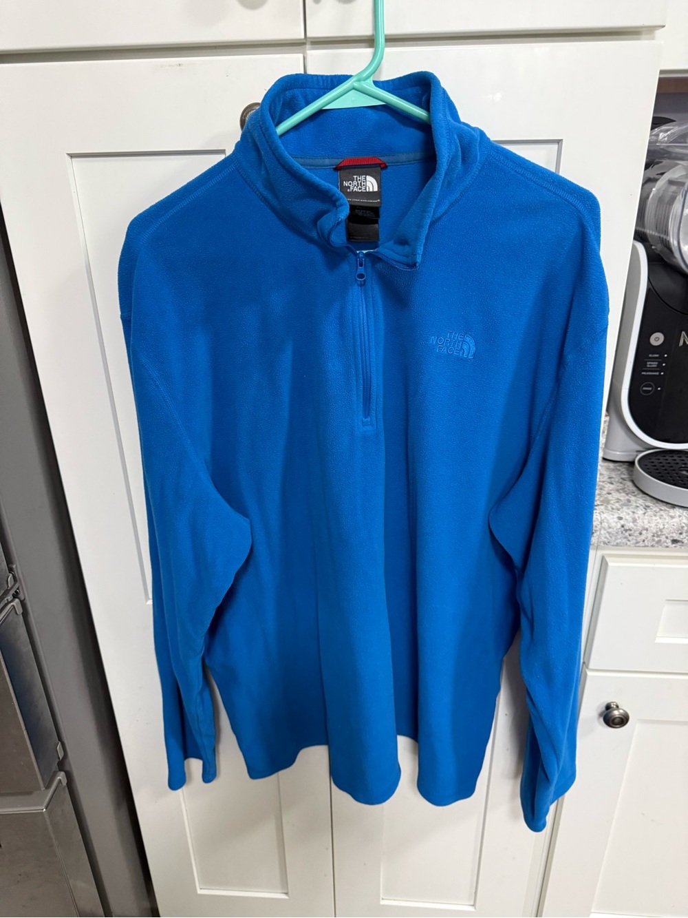 The North Face Men’s Bright Blue Lightweight Quarter-Zip Fleece